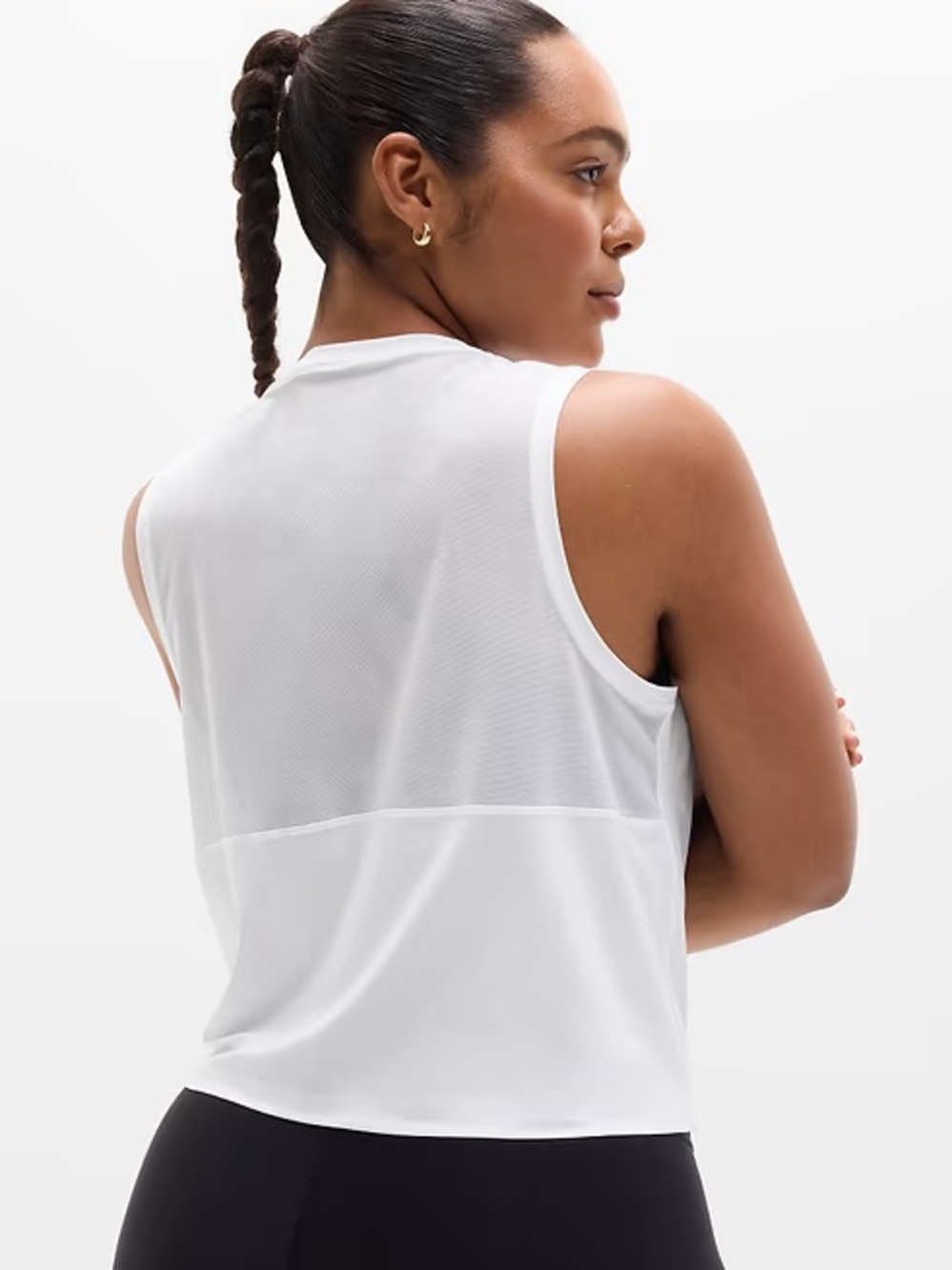 Athleta Ultimate Muscle Tank in white